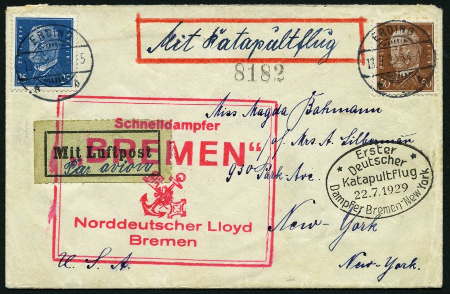 Lot 1543 - STAMPS - GERMANY GERMANY UNTIL 1945 - ZEPPELIN AND AIRMAIL -  Nordphila e.K. Stamp Auction #446
