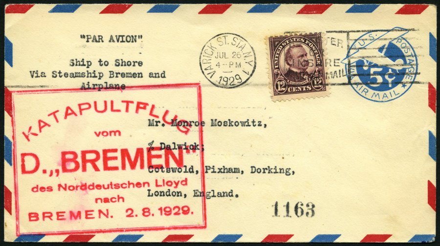 Lot 1545 - STAMPS - GERMANY GERMANY UNTIL 1945 - ZEPPELIN AND AIRMAIL -  Nordphila e.K. Stamp Auction #446