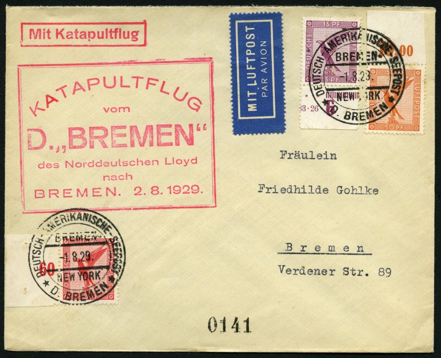 Lot 1546 - STAMPS - GERMANY GERMANY UNTIL 1945 - ZEPPELIN AND AIRMAIL -  Nordphila e.K. Stamp Auction #446