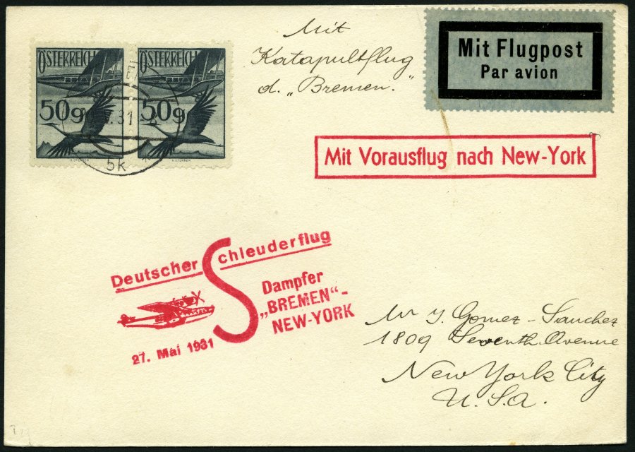 Lot 1585 - STAMPS - GERMANY GERMANY UNTIL 1945 - ZEPPELIN AND AIRMAIL -  Nordphila e.K. Stamp Auction #446