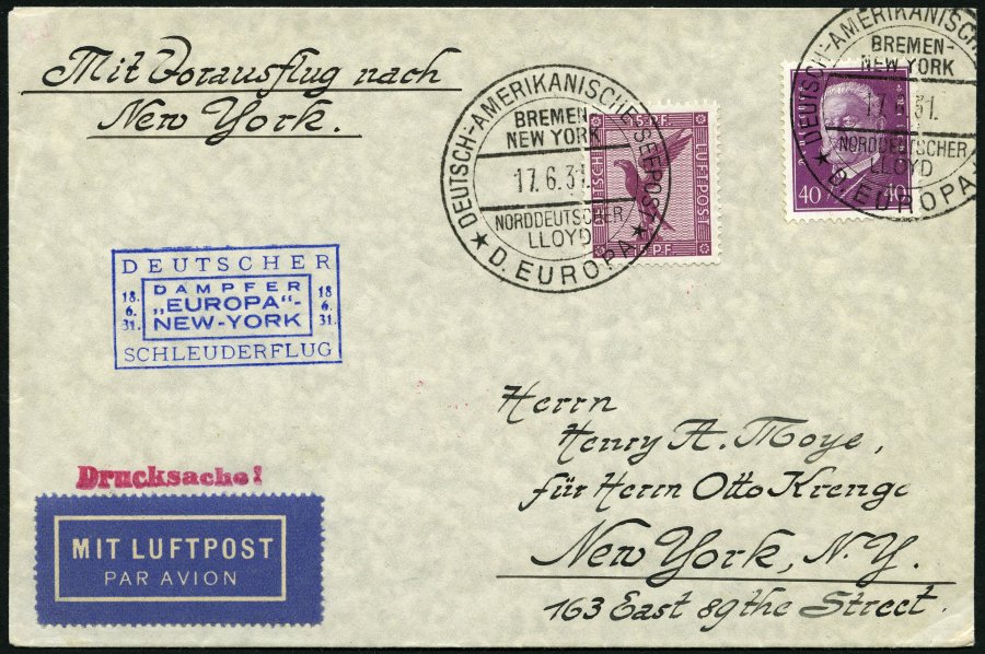 Lot 1591 - STAMPS - GERMANY GERMANY UNTIL 1945 - ZEPPELIN AND AIRMAIL -  Nordphila e.K. Stamp Auction #446