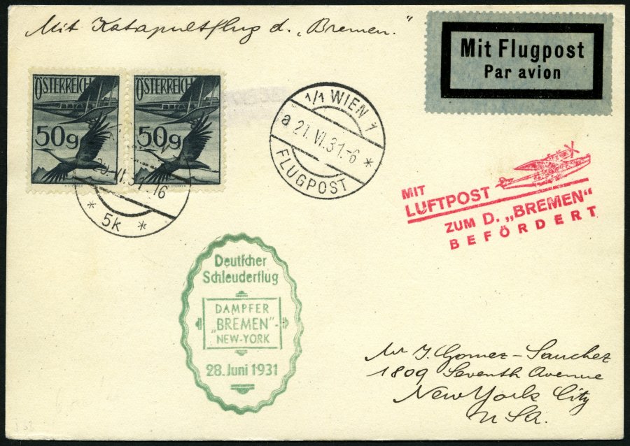 Lot 1592 - STAMPS - GERMANY GERMANY UNTIL 1945 - ZEPPELIN AND AIRMAIL -  Nordphila e.K. Stamp Auction #446