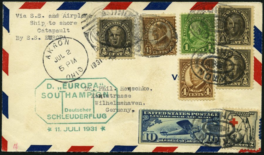 Lot 1594 - STAMPS - GERMANY GERMANY UNTIL 1945 - ZEPPELIN AND AIRMAIL -  Nordphila e.K. Stamp Auction #446