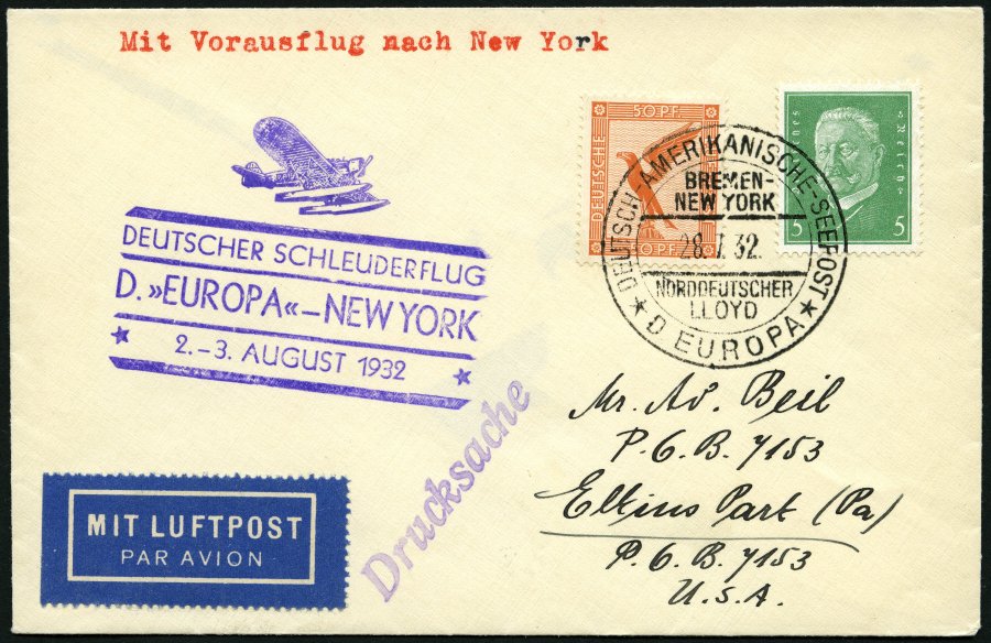 Lot 1607 - STAMPS - GERMANY GERMANY UNTIL 1945 - ZEPPELIN AND AIRMAIL -  Nordphila e.K. Stamp Auction #446