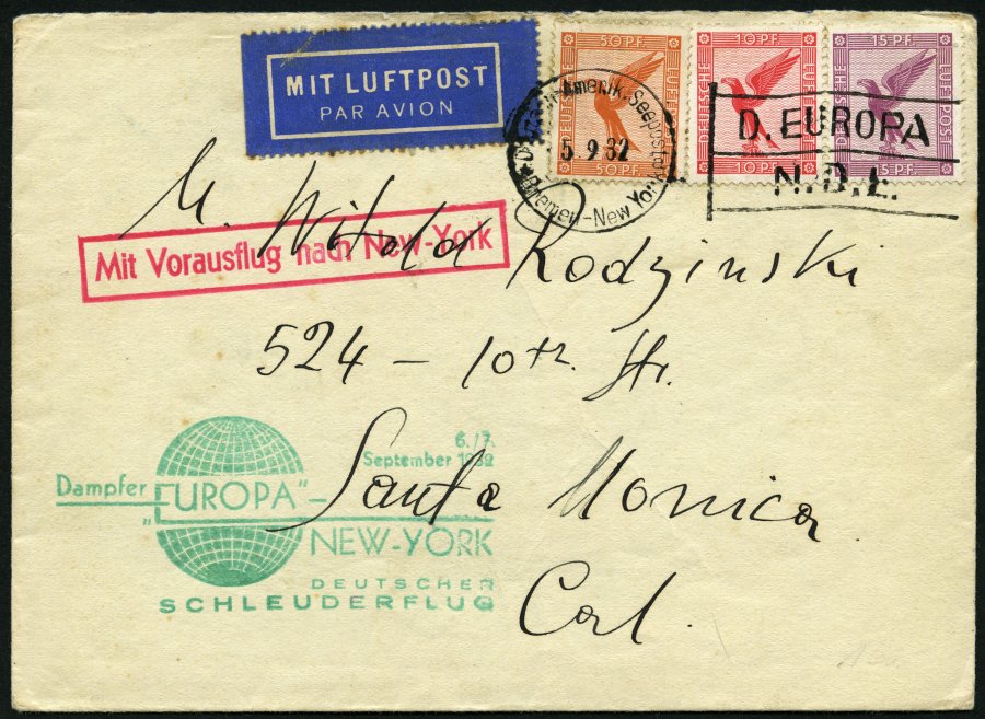 Lot 1609 - STAMPS - GERMANY GERMANY UNTIL 1945 - ZEPPELIN AND AIRMAIL -  Nordphila e.K. Stamp Auction #446