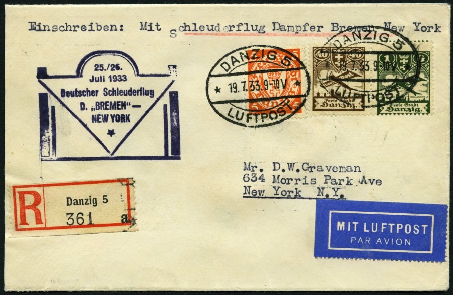 Lot 1617 - STAMPS - GERMANY GERMANY UNTIL 1945 - ZEPPELIN AND AIRMAIL -  Nordphila e.K. Stamp Auction #446