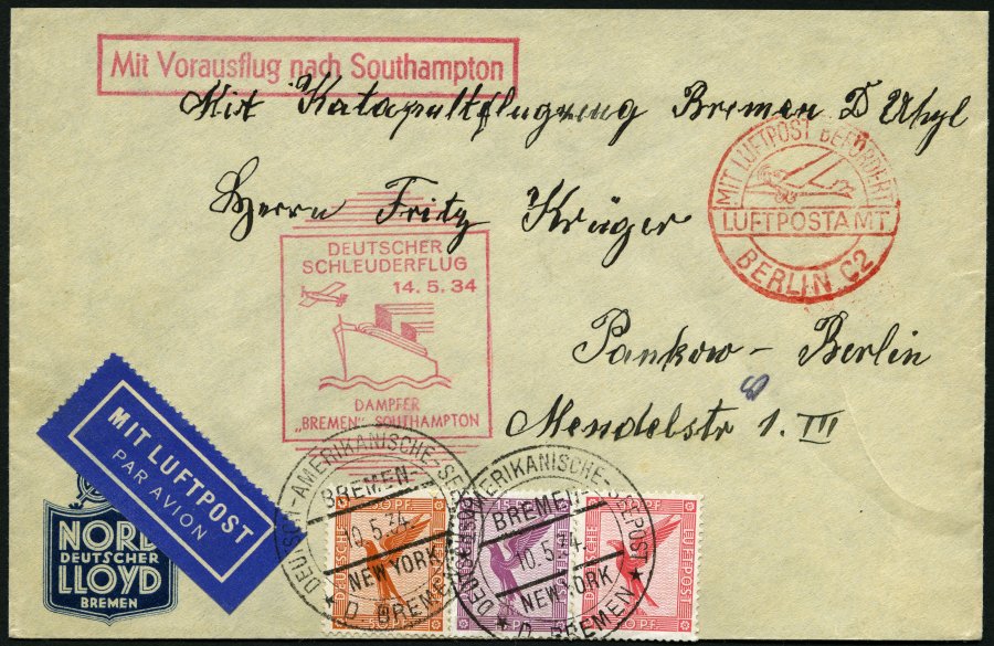 Lot 1625 - STAMPS - GERMANY GERMANY UNTIL 1945 - ZEPPELIN AND AIRMAIL -  Nordphila e.K. Stamp Auction #446