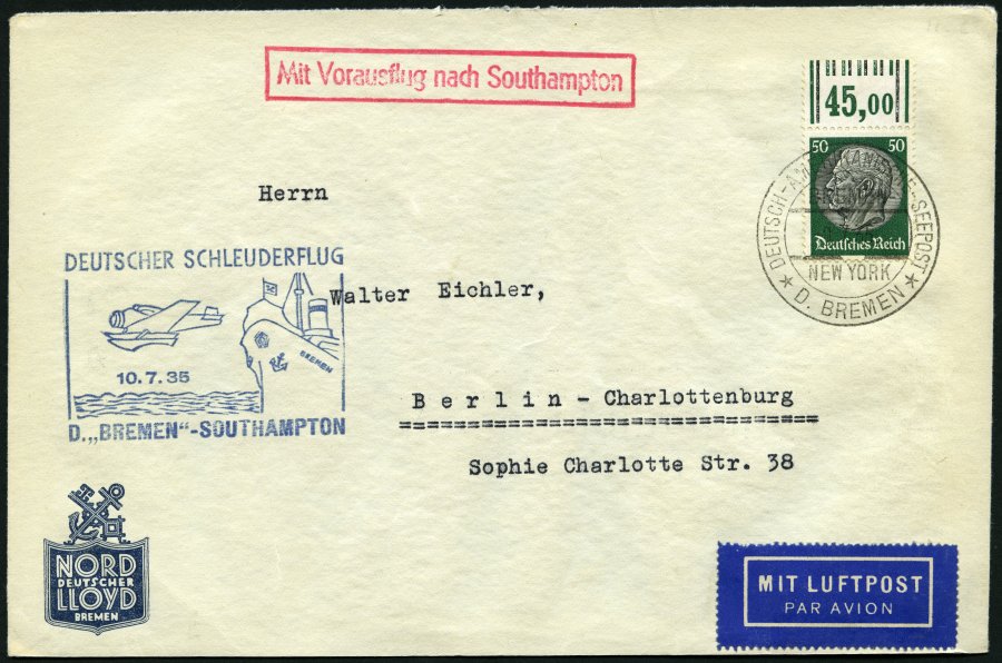 Lot 1655 - STAMPS - GERMANY GERMANY UNTIL 1945 - ZEPPELIN AND AIRMAIL - Nordphila e.K. Stamp Auction #446 Lot 1655 - STAMPS - GERMANY GERMANY UNTIL 1945 - ZEPPELIN AND AIRMAIL - Nordphila e.K. Stamp Auction #446