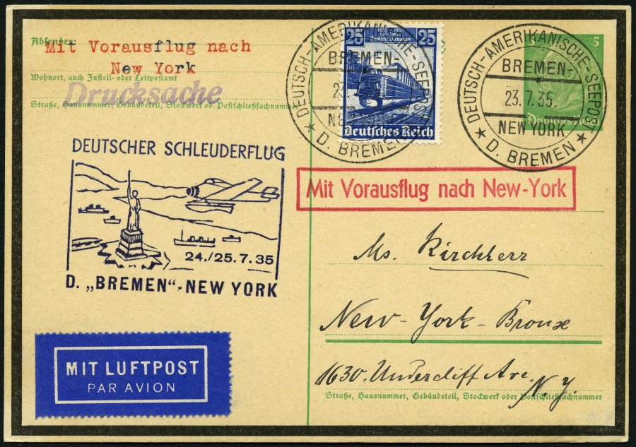 Lot 1656 - STAMPS - GERMANY GERMANY UNTIL 1945 - ZEPPELIN AND AIRMAIL - Nordphila e.K. Stamp Auction #446 Lot 1656 - STAMPS - GERMANY GERMANY UNTIL 1945 - ZEPPELIN AND AIRMAIL - Nordphila e.K. Stamp Auction #446