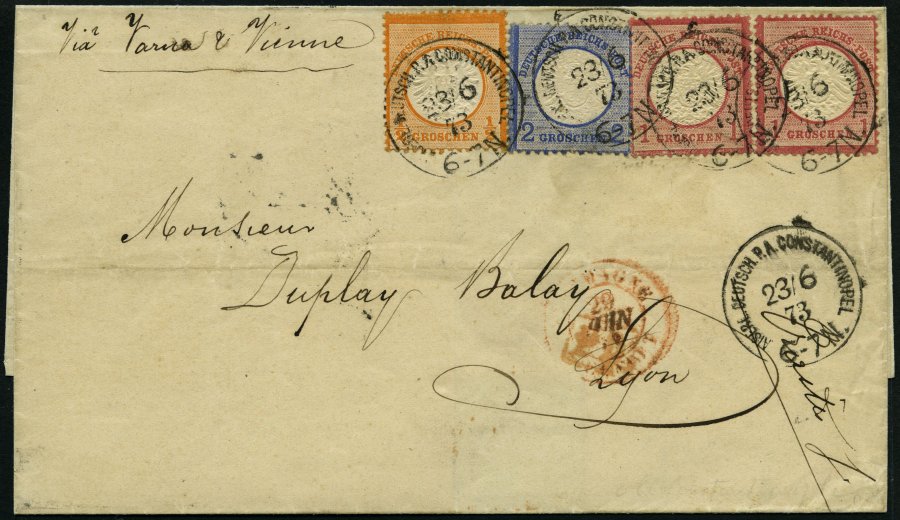 Lot 1799 - STAMPS - GERMANY GERMANY UNTIL 1945 - GERMAN INTERNATIONAL POST OFFICES ABROAD - Nordphila e.K. Stamp Auction #446 Lot 1799 - STAMPS - GERMANY GERMANY UNTIL 1945 - GERMAN INTERNATIONAL POST OFFICES ABROAD - Nordphila e.K. Stamp Auction #446