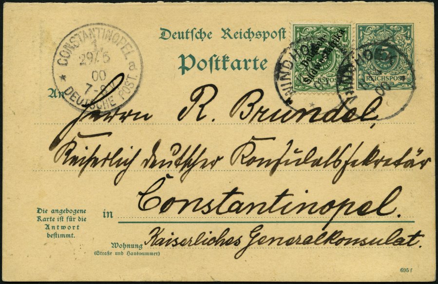 Lot 1887 - STAMPS - GERMANY GERMANY UNTIL 1945 - GERMAN COLONIES - Nordphila e.K. Stamp Auction #446 Lot 1887 - STAMPS - GERMANY GERMANY UNTIL 1945 - GERMAN COLONIES - Nordphila e.K. Stamp Auction #446