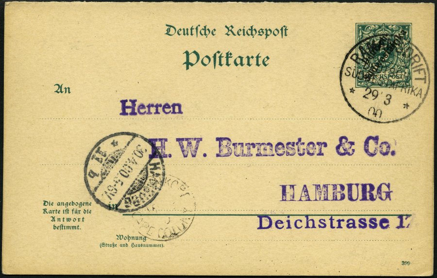 Lot 1898 - STAMPS - GERMANY GERMANY UNTIL 1945 - GERMAN COLONIES - Nordphila e.K. Stamp Auction #446 Lot 1898 - STAMPS - GERMANY GERMANY UNTIL 1945 - GERMAN COLONIES - Nordphila e.K. Stamp Auction #446
