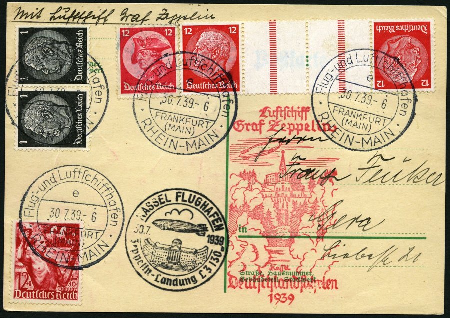 Lot 1525 - STAMPS - GERMANY GERMANY UNTIL 1945 - ZEPPELIN AND AIRMAIL - Nordphila e.K. Stamp Auction #446 Lot 1525 - STAMPS - GERMANY GERMANY UNTIL 1945 - ZEPPELIN AND AIRMAIL - Nordphila e.K. Stamp Auction #446