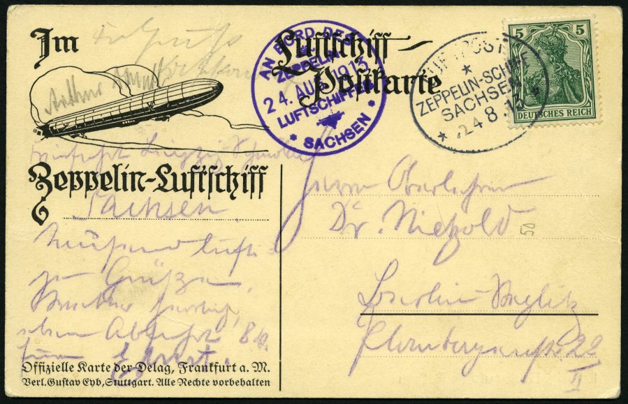 Lot 1357 - STAMPS - GERMANY GERMANY UNTIL 1945 - ZEPPELIN AND AIRMAIL -  Nordphila e.K. Stamp Auction #446