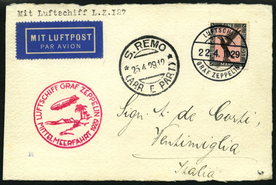 Lot 1365 - STAMPS - GERMANY GERMANY UNTIL 1945 - ZEPPELIN AND AIRMAIL -  Nordphila e.K. Stamp Auction #446