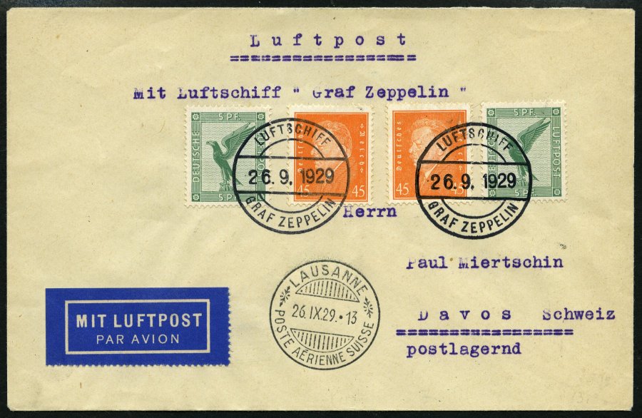 Lot 1372 - STAMPS - GERMANY GERMANY UNTIL 1945 - ZEPPELIN AND AIRMAIL -  Nordphila e.K. Stamp Auction #446