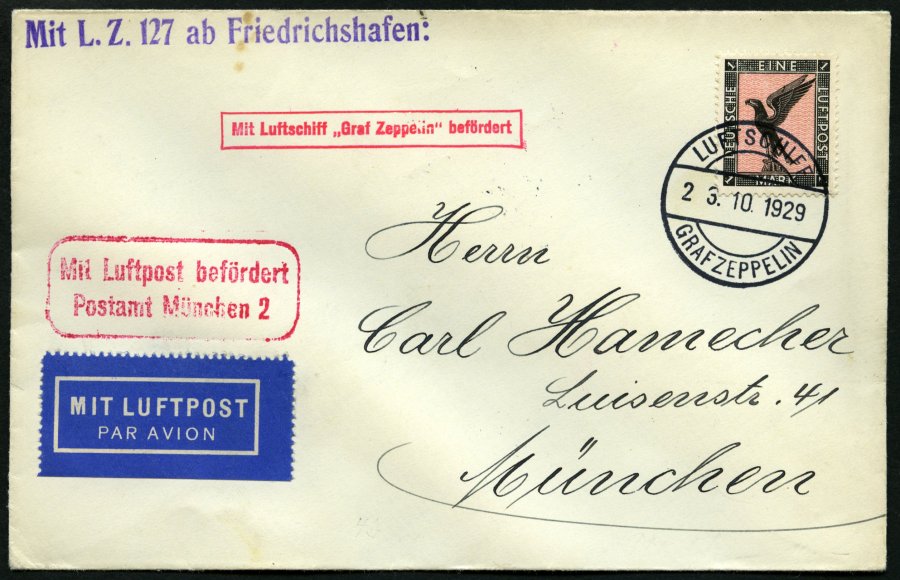 Lot 1377 - STAMPS - GERMANY GERMANY UNTIL 1945 - ZEPPELIN AND AIRMAIL - Nordphila e.K. Stamp Auction #446 Lot 1377 - STAMPS - GERMANY GERMANY UNTIL 1945 - ZEPPELIN AND AIRMAIL - Nordphila e.K. Stamp Auction #446
