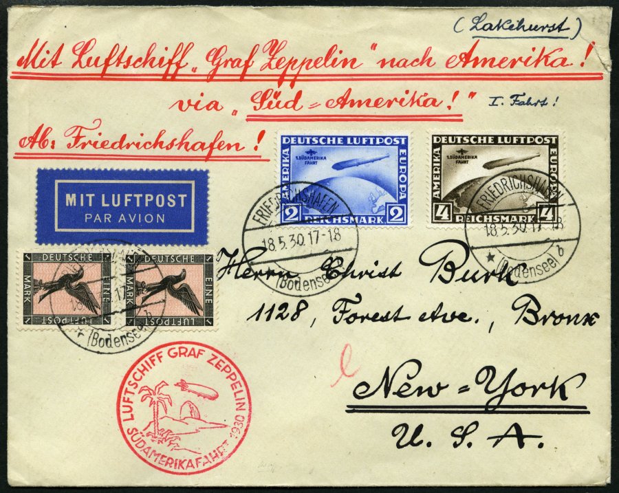 Lot 1387 - STAMPS - GERMANY GERMANY UNTIL 1945 - ZEPPELIN AND AIRMAIL - Nordphila e.K. Stamp Auction #446 Lot 1387 - STAMPS - GERMANY GERMANY UNTIL 1945 - ZEPPELIN AND AIRMAIL - Nordphila e.K. Stamp Auction #446