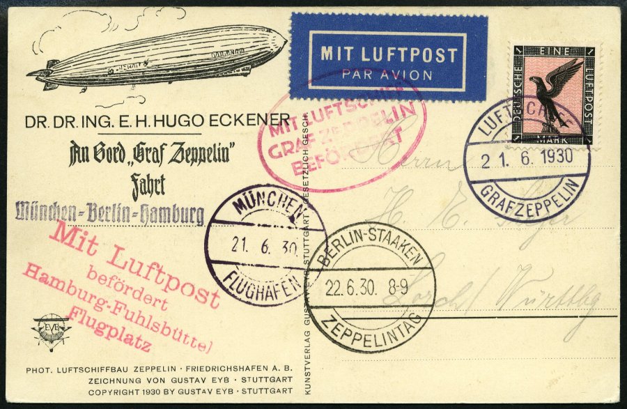 Lot 1395 - STAMPS - GERMANY GERMANY UNTIL 1945 - ZEPPELIN AND AIRMAIL - Nordphila e.K. Stamp Auction #446 Lot 1395 - STAMPS - GERMANY GERMANY UNTIL 1945 - ZEPPELIN AND AIRMAIL - Nordphila e.K. Stamp Auction #446