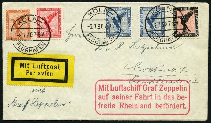 Lot 1398 - STAMPS - GERMANY GERMANY UNTIL 1945 - ZEPPELIN AND AIRMAIL - Nordphila e.K. Stamp Auction #446 Lot 1398 - STAMPS - GERMANY GERMANY UNTIL 1945 - ZEPPELIN AND AIRMAIL - Nordphila e.K. Stamp Auction #446