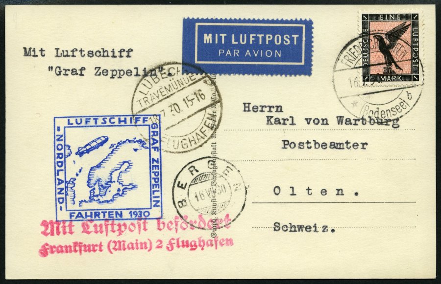 Lot 1399 - STAMPS - GERMANY GERMANY UNTIL 1945 - ZEPPELIN AND AIRMAIL - Nordphila e.K. Stamp Auction #446 Lot 1399 - STAMPS - GERMANY GERMANY UNTIL 1945 - ZEPPELIN AND AIRMAIL - Nordphila e.K. Stamp Auction #446