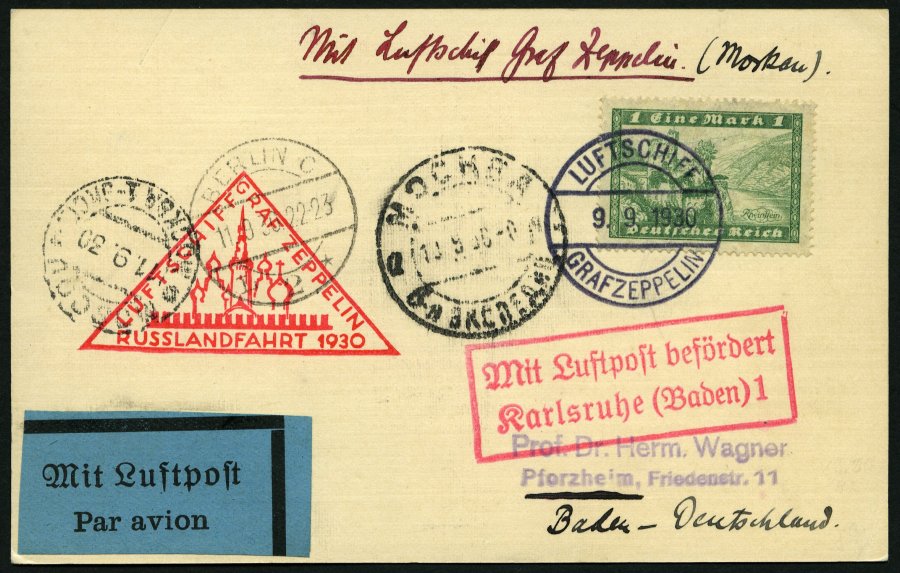 Lot 1404 - STAMPS - GERMANY GERMANY UNTIL 1945 - ZEPPELIN AND AIRMAIL -  Nordphila e.K. Stamp Auction #446