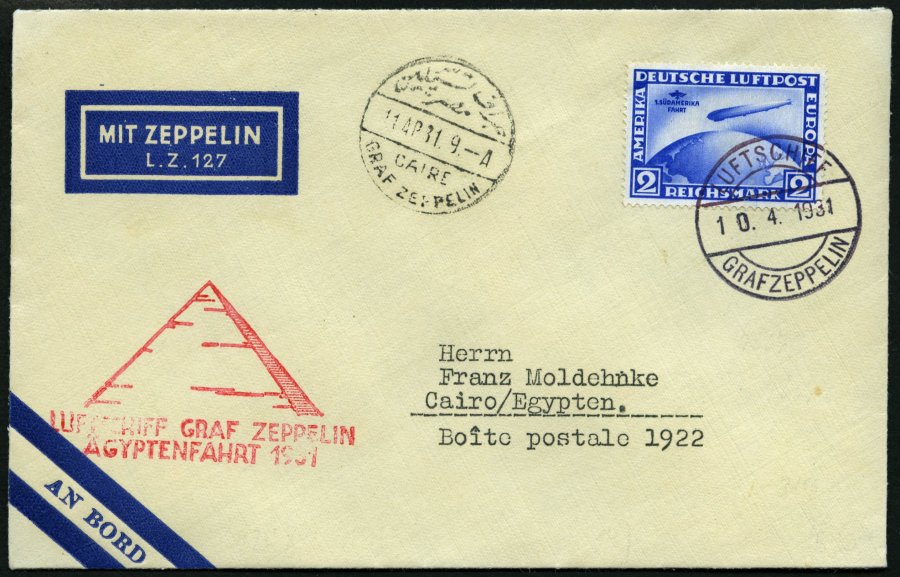 Lot 1415 - STAMPS - GERMANY GERMANY UNTIL 1945 - ZEPPELIN AND AIRMAIL -  Nordphila e.K. Stamp Auction #446