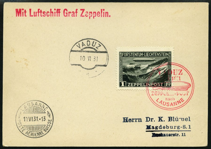 Lot 1420 - STAMPS - GERMANY GERMANY UNTIL 1945 - ZEPPELIN AND AIRMAIL -  Nordphila e.K. Stamp Auction #446
