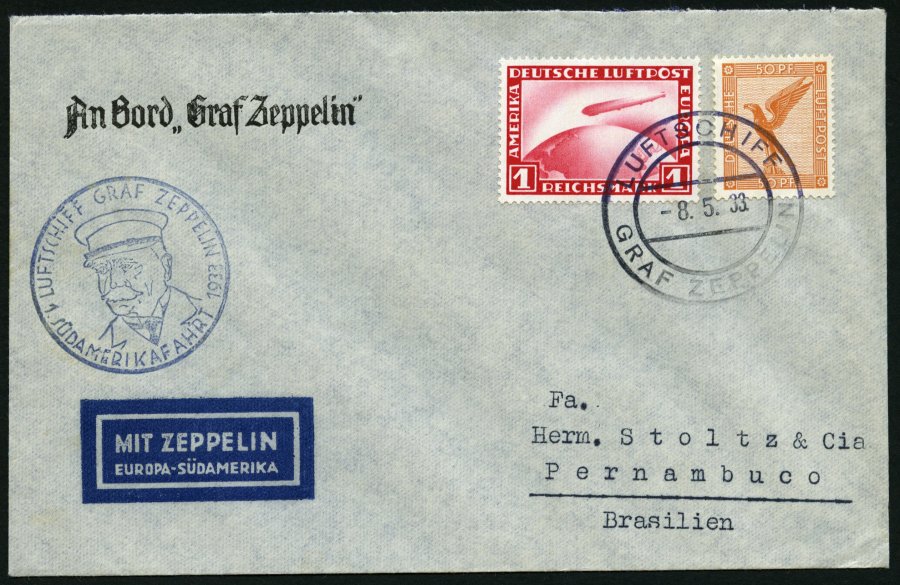 Lot 1459 - STAMPS - GERMANY GERMANY UNTIL 1945 - ZEPPELIN AND AIRMAIL -  Nordphila e.K. Stamp Auction #446