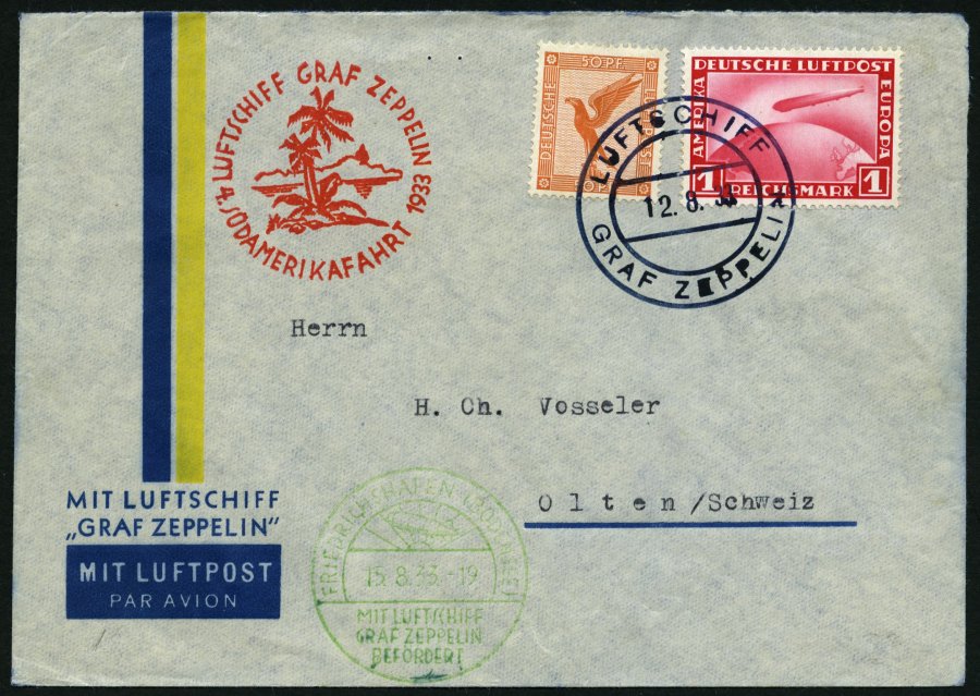 Lot 1465 - STAMPS - GERMANY GERMANY UNTIL 1945 - ZEPPELIN AND AIRMAIL -  Nordphila e.K. Stamp Auction #446