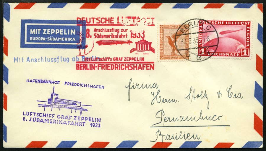 Lot 1469 - STAMPS - GERMANY GERMANY UNTIL 1945 - ZEPPELIN AND AIRMAIL -  Nordphila e.K. Stamp Auction #446