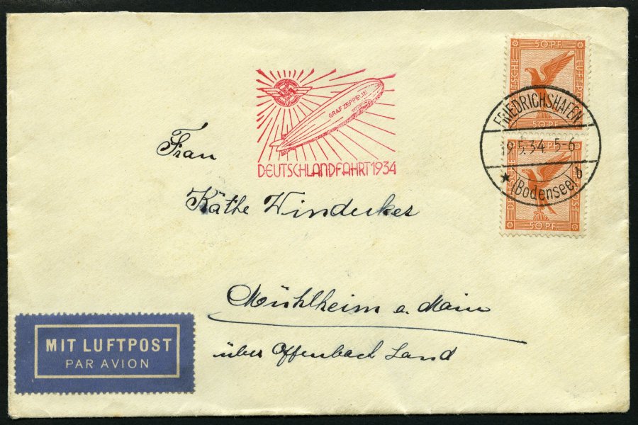 Lot 1481 - STAMPS - GERMANY GERMANY UNTIL 1945 - ZEPPELIN AND AIRMAIL - Nordphila e.K. Stamp Auction #446 Lot 1481 - STAMPS - GERMANY GERMANY UNTIL 1945 - ZEPPELIN AND AIRMAIL - Nordphila e.K. Stamp Auction #446