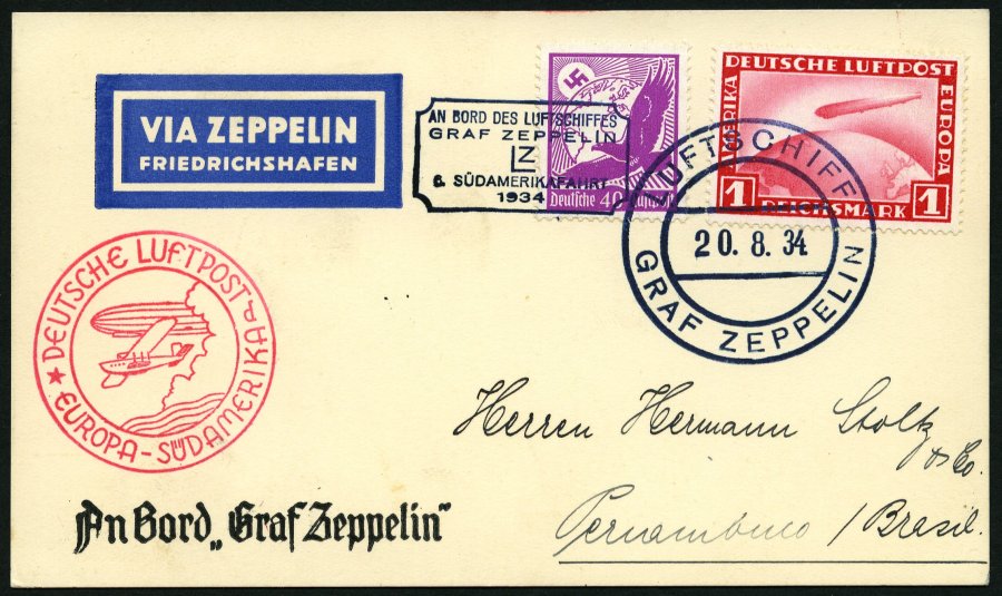 Lot 1485 - STAMPS - GERMANY GERMANY UNTIL 1945 - ZEPPELIN AND AIRMAIL - Nordphila e.K. Stamp Auction #446 Lot 1485 - STAMPS - GERMANY GERMANY UNTIL 1945 - ZEPPELIN AND AIRMAIL - Nordphila e.K. Stamp Auction #446
