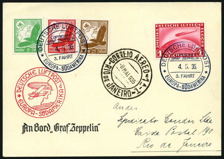 Lot 1489 - STAMPS - GERMANY GERMANY UNTIL 1945 - ZEPPELIN AND AIRMAIL - Nordphila e.K. Stamp Auction #446 Lot 1489 - STAMPS - GERMANY GERMANY UNTIL 1945 - ZEPPELIN AND AIRMAIL - Nordphila e.K. Stamp Auction #446