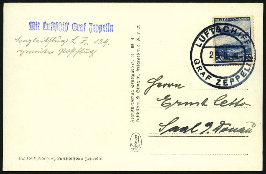 Lot 1494 - STAMPS - GERMANY GERMANY UNTIL 1945 - ZEPPELIN AND AIRMAIL - Nordphila e.K. Stamp Auction #446 Lot 1494 - STAMPS - GERMANY GERMANY UNTIL 1945 - ZEPPELIN AND AIRMAIL - Nordphila e.K. Stamp Auction #446