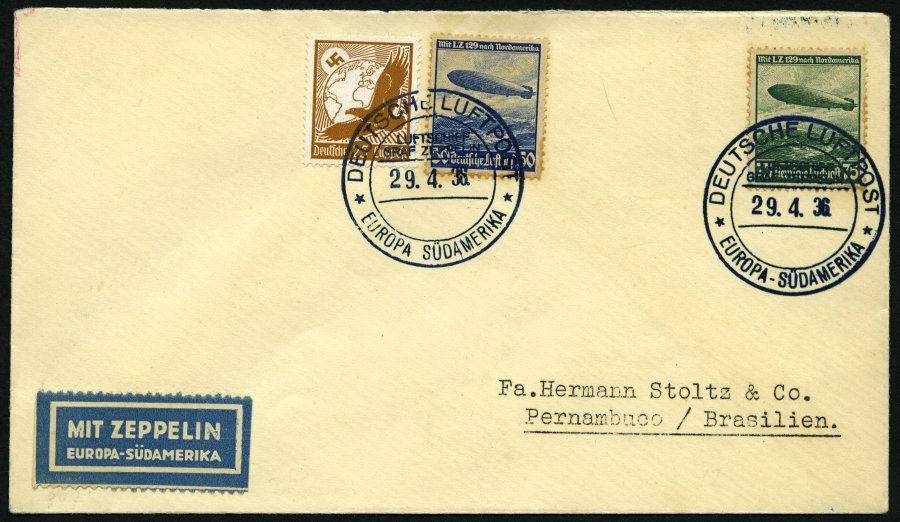 Lot 1495 - STAMPS - GERMANY GERMANY UNTIL 1945 - ZEPPELIN AND AIRMAIL - Nordphila e.K. Stamp Auction #446 Lot 1495 - STAMPS - GERMANY GERMANY UNTIL 1945 - ZEPPELIN AND AIRMAIL - Nordphila e.K. Stamp Auction #446