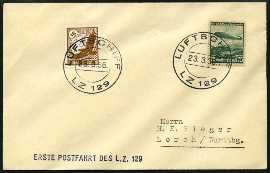 Lot 1503 - STAMPS - GERMANY GERMANY UNTIL 1945 - ZEPPELIN AND AIRMAIL - Nordphila e.K. Stamp Auction #446 Lot 1503 - STAMPS - GERMANY GERMANY UNTIL 1945 - ZEPPELIN AND AIRMAIL - Nordphila e.K. Stamp Auction #446