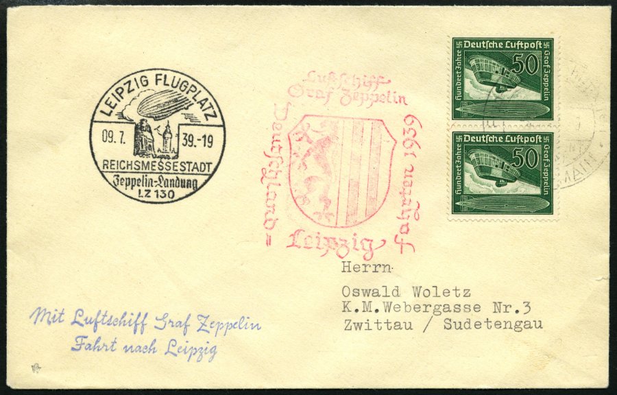 Lot 1524 - STAMPS - GERMANY GERMANY UNTIL 1945 - ZEPPELIN AND AIRMAIL - Nordphila e.K. Stamp Auction #446 Lot 1524 - STAMPS - GERMANY GERMANY UNTIL 1945 - ZEPPELIN AND AIRMAIL - Nordphila e.K. Stamp Auction #446