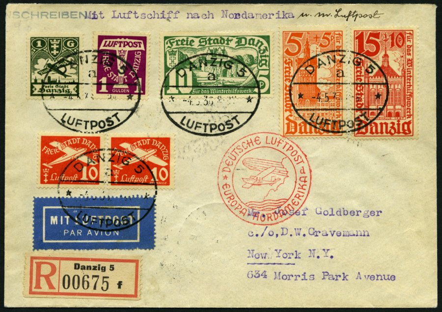 Lot 1531 - STAMPS - GERMANY GERMANY UNTIL 1945 - ZEPPELIN AND AIRMAIL -  Nordphila e.K. Stamp Auction #446