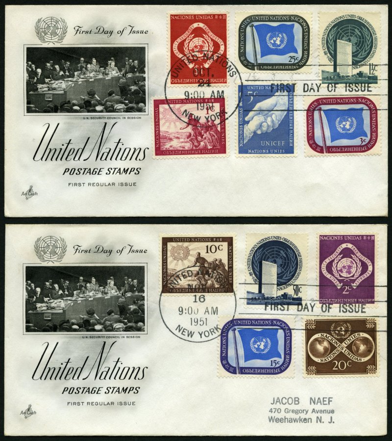 Lot 6225 - STAMPS - WORLDWIDE WORLDWIDE - UNITED NATIONS (NEW YORK) -  Nordphila e.K. Stamp Auction #446
