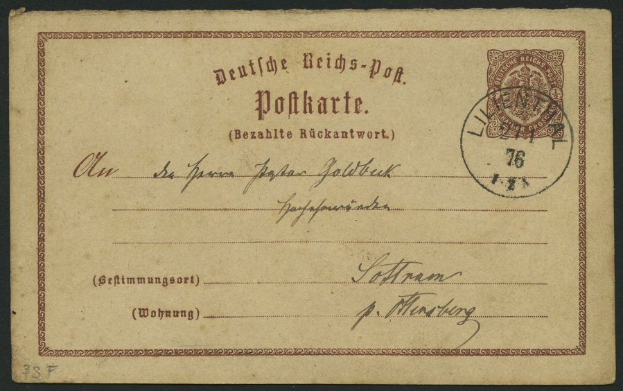 Lot 1313 - STAMPS - GERMANY GERMANY UNTIL 1945 - EMPIRE - Nordphila e.K. Stamp Auction #446 Lot 1313 - STAMPS - GERMANY GERMANY UNTIL 1945 - EMPIRE - Nordphila e.K. Stamp Auction #446