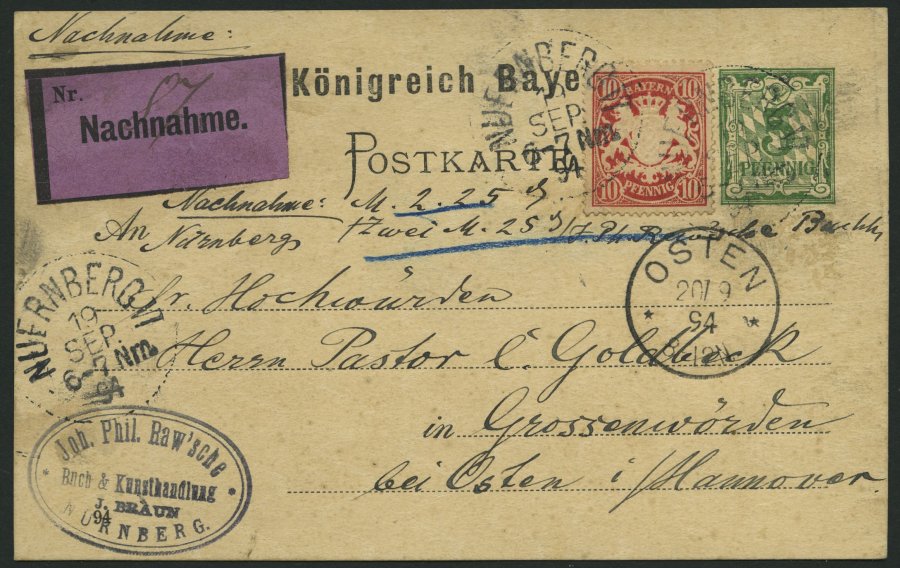 Lot 38 - STAMPS - GERMANY GERMANY UNTIL 1945 - OLD GERMAN STATES -  Nordphila e.K. Stamp Auction #446