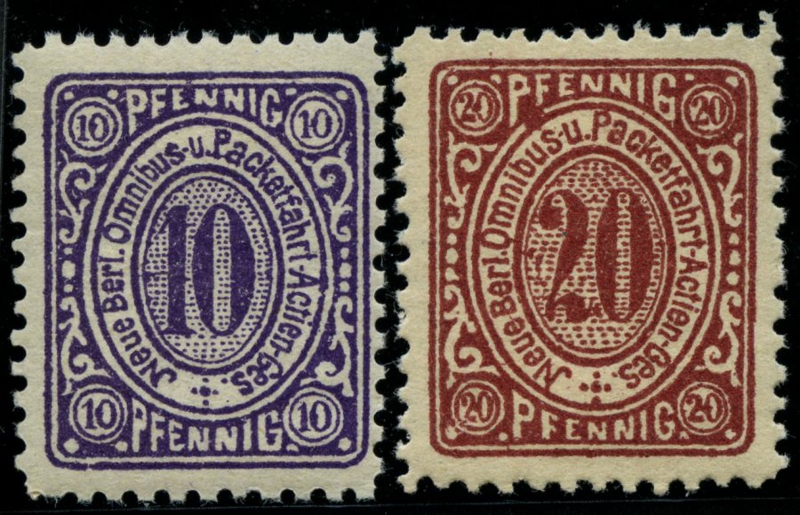 Lot 535 - STAMPS - GERMANY GERMANY UNTIL 1945 - PRIVATE POST BEFORE 1945 - Nordphila e.K. Stamp Auction #446 Lot 535 - STAMPS - GERMANY GERMANY UNTIL 1945 - PRIVATE POST BEFORE 1945 - Nordphila e.K. Stamp Auction #446