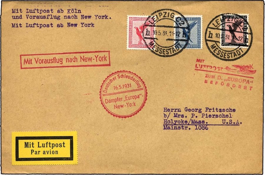 Lot 1581 - STAMPS - GERMANY GERMANY UNTIL 1945 - ZEPPELIN AND AIRMAIL -  Nordphila e.K. Stamp Auction #446
