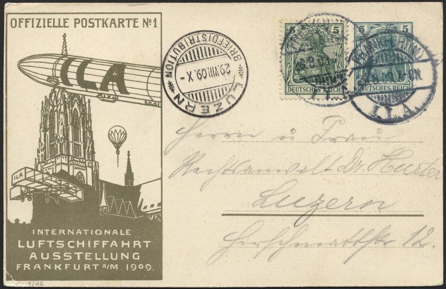 Lot 1686 - STAMPS - GERMANY GERMANY UNTIL 1945 - ZEPPELIN AND AIRMAIL - Nordphila e.K. Stamp Auction #446 Lot 1686 - STAMPS - GERMANY GERMANY UNTIL 1945 - ZEPPELIN AND AIRMAIL - Nordphila e.K. Stamp Auction #446
