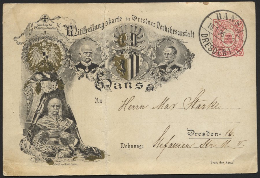 Lot 549 - STAMPS - GERMANY GERMANY UNTIL 1945 - PRIVATE POST BEFORE 1945 - Nordphila e.K. Stamp Auction #446 Lot 549 - STAMPS - GERMANY GERMANY UNTIL 1945 - PRIVATE POST BEFORE 1945 - Nordphila e.K. Stamp Auction #446