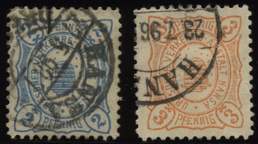 Lot 546 - STAMPS - GERMANY GERMANY UNTIL 1945 - PRIVATE POST BEFORE 1945 - Nordphila e.K. Stamp Auction #446 Lot 546 - STAMPS - GERMANY GERMANY UNTIL 1945 - PRIVATE POST BEFORE 1945 - Nordphila e.K. Stamp Auction #446