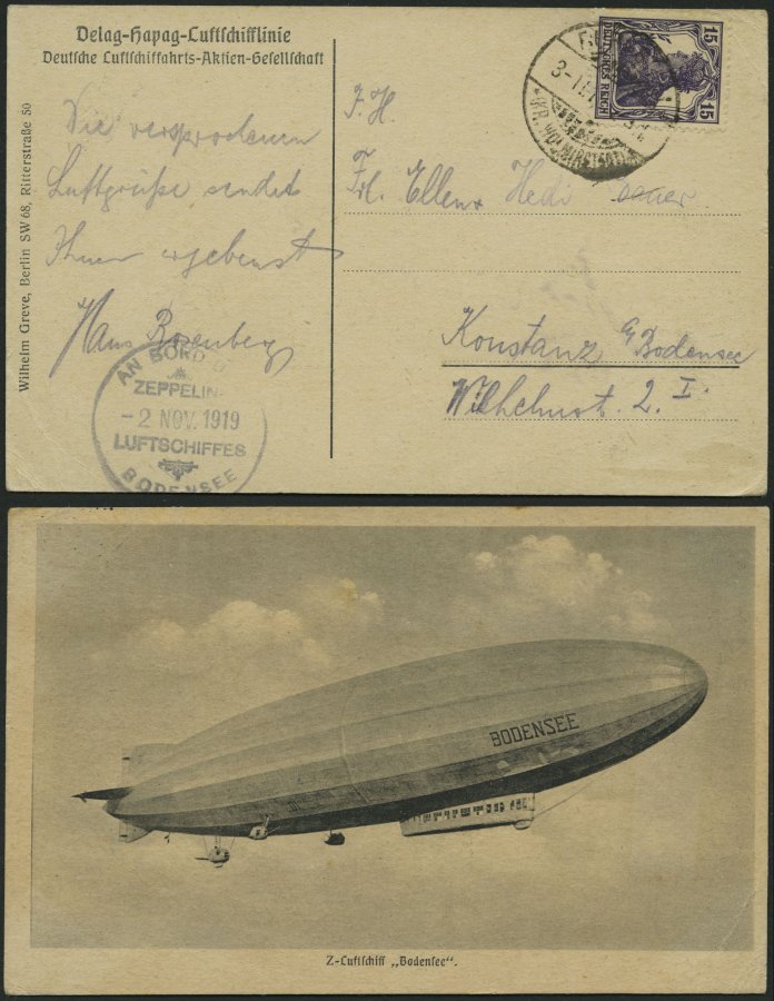 Lot 1361 - STAMPS - GERMANY GERMANY UNTIL 1945 - ZEPPELIN AND AIRMAIL -  Nordphila e.K. Stamp Auction #446