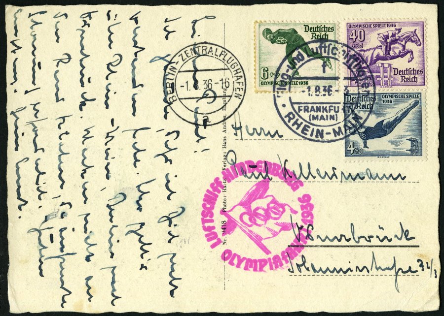 Lot 1514 - STAMPS - GERMANY GERMANY UNTIL 1945 - ZEPPELIN AND AIRMAIL - Nordphila e.K. Stamp Auction #446 Lot 1514 - STAMPS - GERMANY GERMANY UNTIL 1945 - ZEPPELIN AND AIRMAIL - Nordphila e.K. Stamp Auction #446