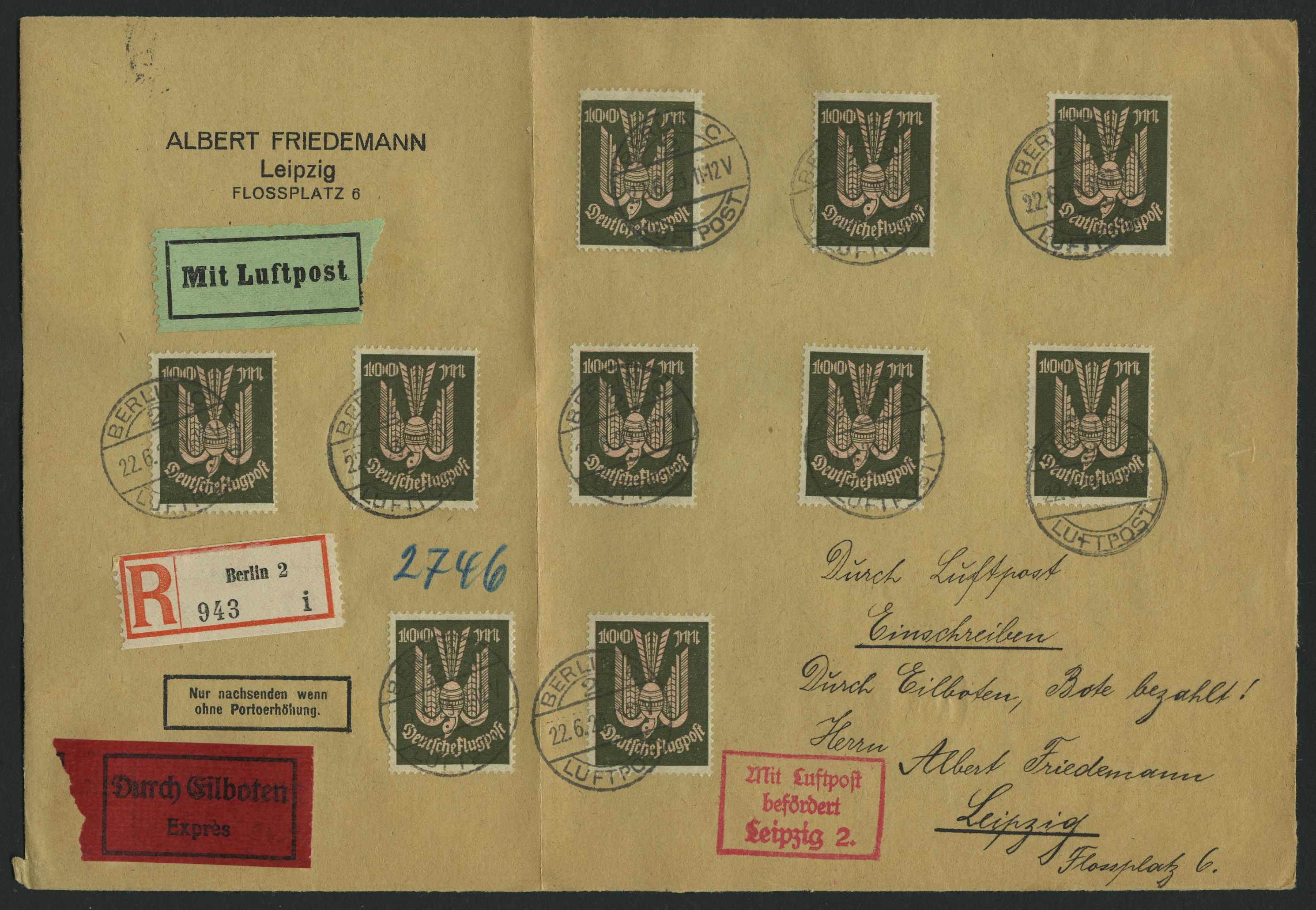 Lot 857 - STAMPS - GERMANY GERMANY UNTIL 1945 - EMPIRE -  Nordphila e.K. Stamp Auction #446